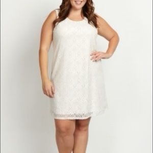 Pinkblush maternity white dress